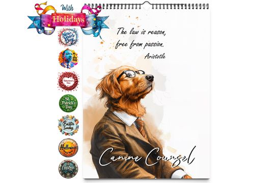 2025 Canine Counsel Wall Calendar