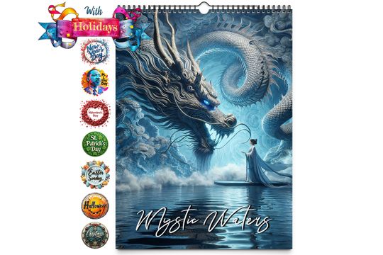 2025 Mystic Waters Wall Calendar