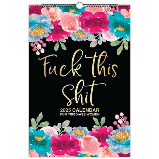 2025 Wall Calendar Large, Funny Calendar 2025, Swearing Calendar, Physical Calendar, Gag Gift, Cuss Word Gift, Funny Gift For Women