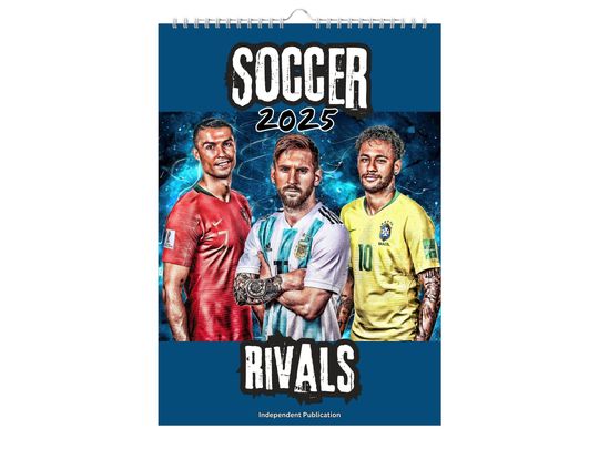 Soccer Rivals 2025 Calendar - Wall Calendar and Planner, 12 Months Calendar January to December