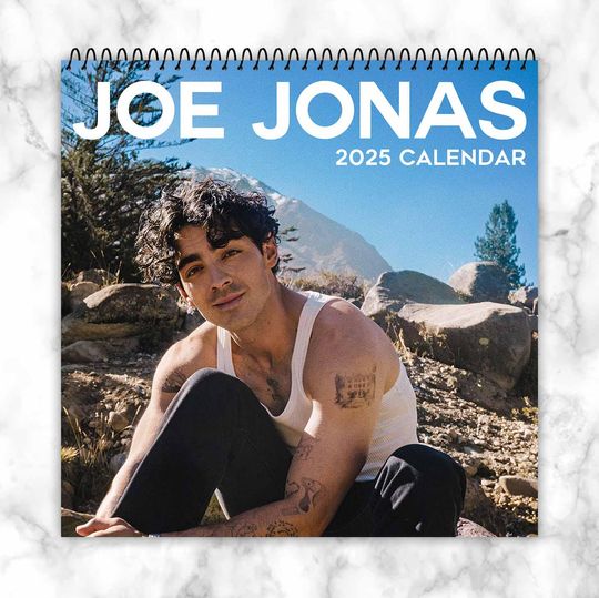 Joe Jonas Calendar 2025, Idol Calendar, Yearly Calendar, Custom Photos Calendar, 12 Month Photos Calendar