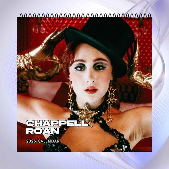 Chappell Roan Calendar 2025, Idol Calendar, Yearly Calendar, Custom Photos Calendar, 12 Month Photos Calendar