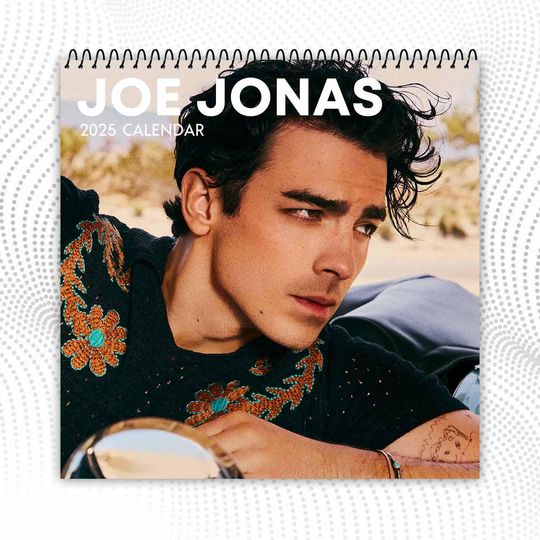 Joe Jonas 2025 Wall Calendar | Celeb 2025 Calendar | Joe Jonas Singer Fan | Pop Rock Music | Best Gift For Christmas, New Year