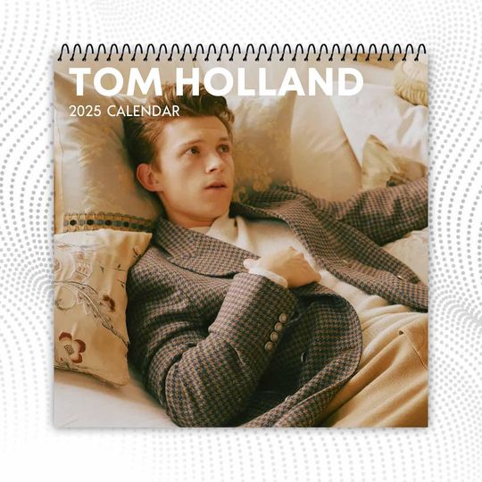Tom Holland 2025 Wall Calendar | Celeb 2025 Calendar | Tom Holland Actor Fan | Spider-Man | Gift For Christmas, New Year