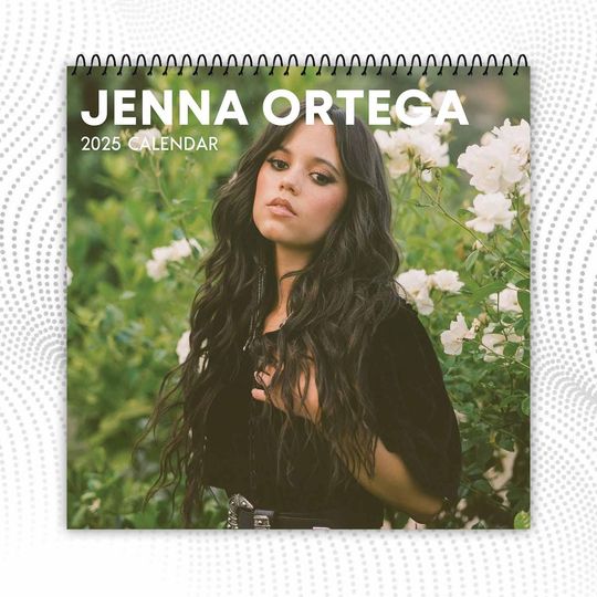Jenna Ortega Calendar | 2025 Wall Calendar | Celeb 2025 Calendar | Wednesday Addams | Best Gift For Christmas, New Year