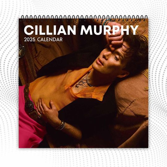 Cillian Murphy Calendar 2025 Wall Calendar | Celebrity 2025 Calendar | Cillian Murphy Fan | Best Gift For Christmas, New Year