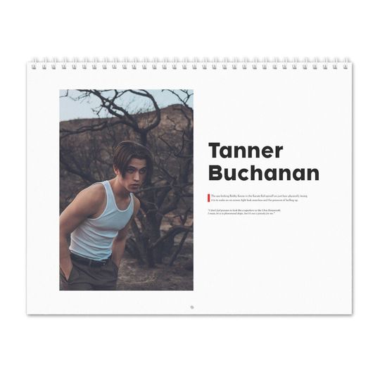 Tanner Buchanan - The Ass-Kicking - 2025 Wall Calendar, Celebrity Wall Calendar 2025, Best Gift For Christmas, New Year