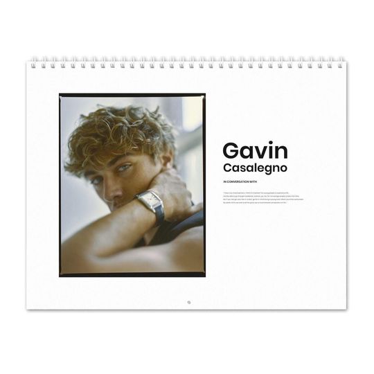 Gavin Casalegno - In Conversation - 2025 Wall Calendar, Celebrity Wall Calendar 2025, Best Gift For Christmas, New Year