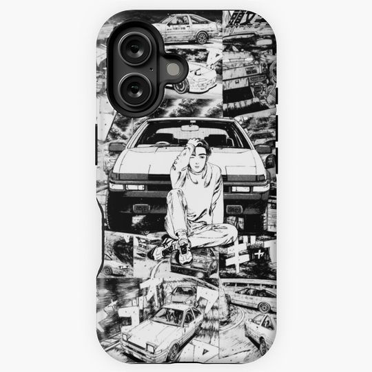 Initial D Manga Takumi Fujiwara Trueno AE86 iPhone Case