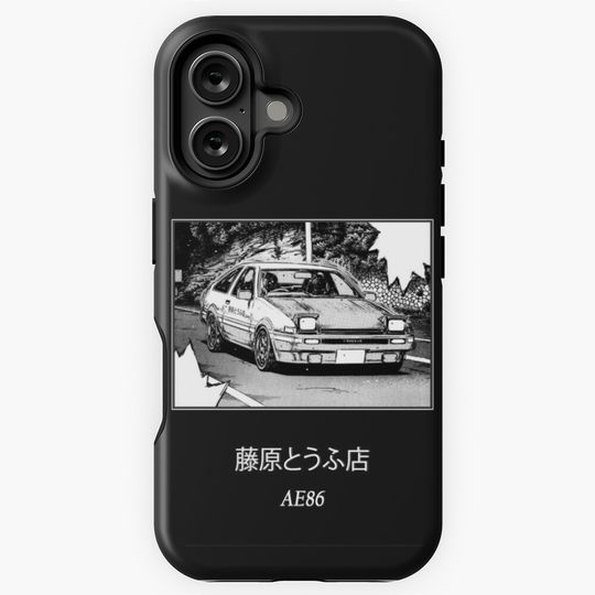 Initial D Black Manga Phone Case iPhone Case