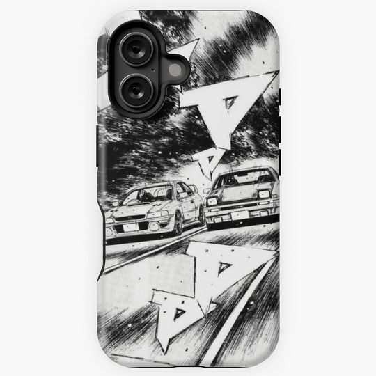 Initial D Manga Panel AE86 VS Impreza iPhone Case