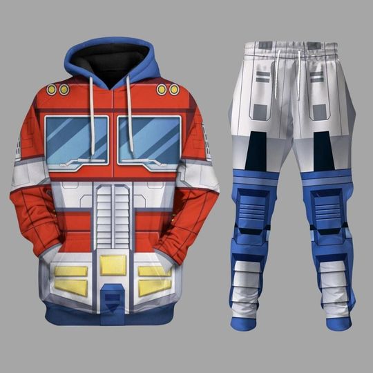 Christmas Transformers Optimus Prime Hoodie/Joggers, Transformers Costume Cosplay Shirt, Optimus Sweatshirt, Transformers Sweatpants