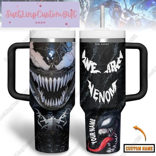 Custom Venom Tumbler 40Oz, Venom Stainless Steel Tumbler Cup, Venom Insulated Tumbler, Venom Cup, Superhero Tumbler, Movie Lover Gifts