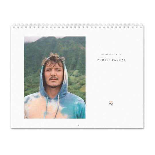 Pedro Pascal - In Paradise - 2025 Wall Calendar, Celebrity Wall Calendar 2025, Best Gift For Christmas, New Year