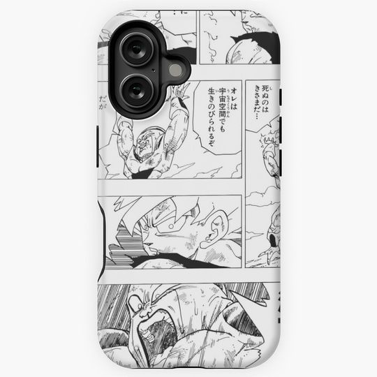 Dragon Ball Z Goku VS Frieza Manga Panel iPhone Case