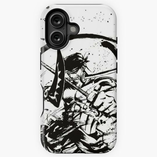 Zoro attacks with 3 sabers iPhone Case