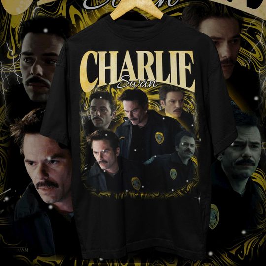 Charlie Swan Shirt, Vintage Bootleg Shirt, Charlie Swan Sweatshirt, Team Charlie Shirt,Billy Burke Tee, Bella Swan's Dad, Twilight Fan Merch