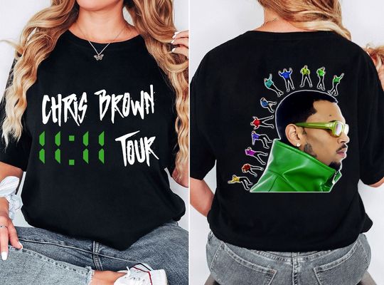 Chris Brown 11 11 Tour 2024 Shirt, Chris Brown Shirt, 11:11 Tour Chris Brown 2024 Shirt, Chris Brown Fan Shirt, Chris Brown Graphic Shirt