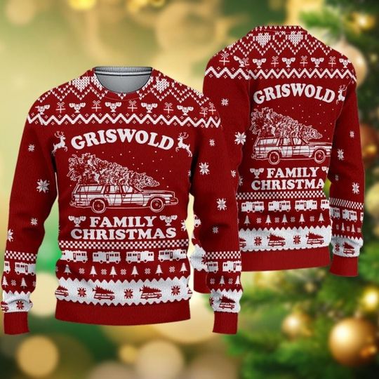 Griswold Ugly Christmas Sweater, Griswold Family Christmas Sweatshirt, Tree Sweater, Griswold's Tree Farm Holiday Sweater, Xmas Apparel