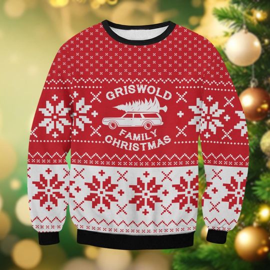 Clark Griswold Christmas Ugly Sweater, National Lampoon's Xmas Sweater, Griswold Co Sweater, Christmas Tree Farm Shirt, Holiday Sweater