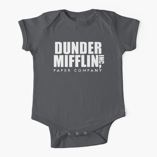 Dunder Mifflin Paper Company Logo Baby One-Piece