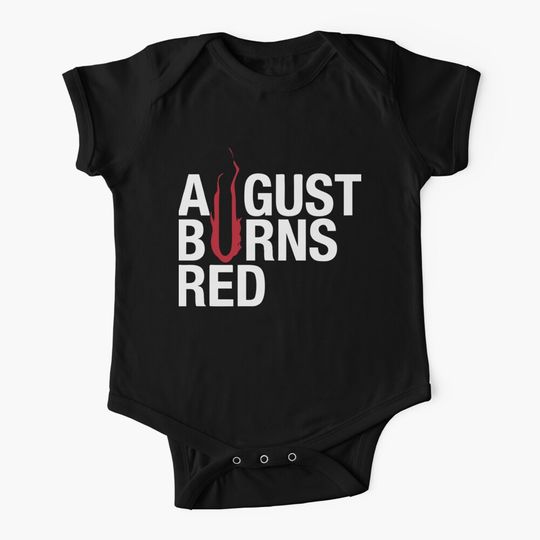August Burn Red Baby One-Piece