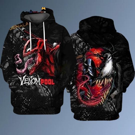 Venom Hoodie, Spiderman 3D Shirt, Monster Sweatshirt, Anti Superhero Shirt, Disney World Tee, Comics 2024 Shirt, Venom 3D Cosplay Shirt