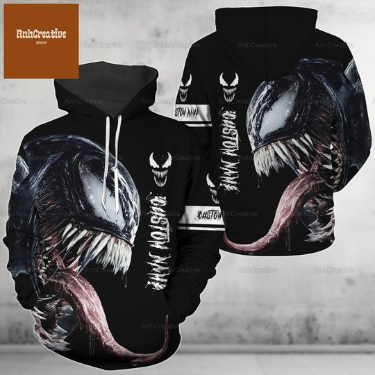 Custom Venom T-Shirt, Venom Sweatshirt, Venom Hoodie, Venom Zip Hoodie, Superhero Shirt, Avenger Shirt, Movie Shirt, Venom Lover Gifts