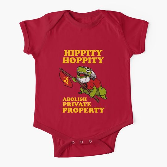 Hippity Hoppity Abolish Private Property Baby One-Piece