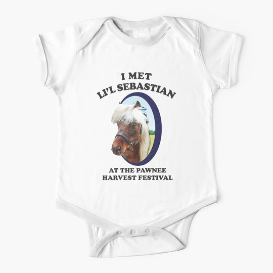 I met Li'l Sebastian at the Pawnee Harvest Festival Baby One-Piece
