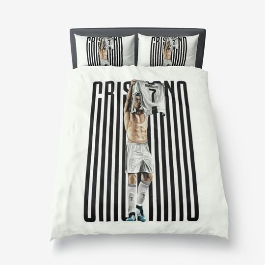Ronaldo Bedding Set Football Bedcovers Ronaldo Blanket Pillow Soccer Bedclothes Bedroom gift for boy