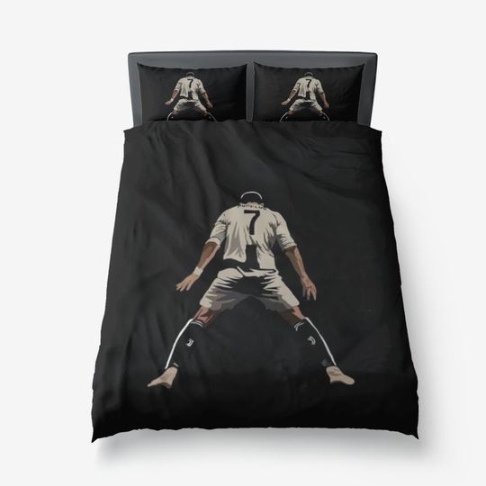 Ronaldo Bedding Set Football Bedcovers Ronaldo Blanket Pillow Soccer Bedclothes Bedroom gift for boy