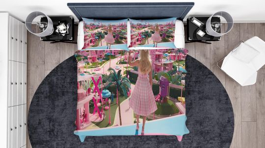 Barbie Duvet Cover, Margot Robbie Fan Bedding Set