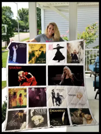 Stevie Nicks Fleece Blanket | Music Lover Gift | Music Tour Merch