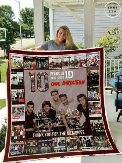 For Family One Direction Fleece Blanket | Music Lover Gift | Music Tour Merch