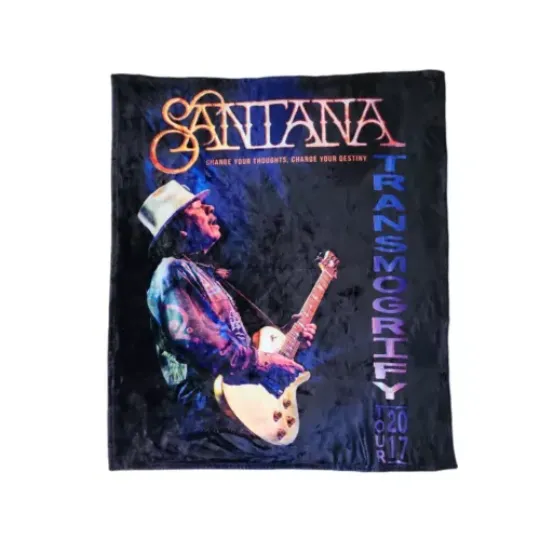Santana Fleece Blanket Transmogrify Tour Souvenir Kanata Soft Plush Throw