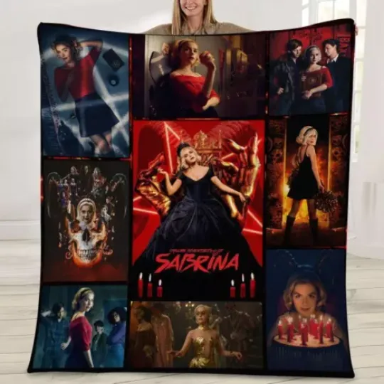 Chilling Adventures of Sabrina Blankets, Halloween Horror Movie Fleece