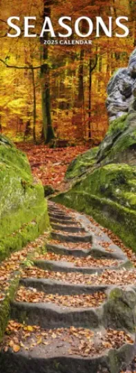 Seasons Slim Calendar 2025 Gift Nature Slimline 15% OFF MULTI ORDERS!