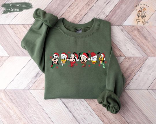 Retro Mickey and Friends Christmas Sweater, Disney Christmas Lights Sweatshirt, Mickey Very Merry Christmas Sweatshirt, Xmas, Disneyland