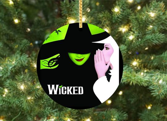 Wicked - Broadway Ceramic Christmas Ornament