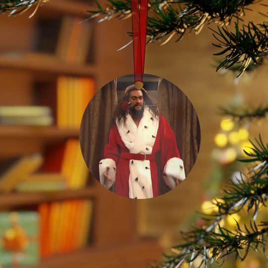 Jason Momoa Christmas Tree Ornament | Jason Momoa Funny | Gift For Mom, Daughter | Christmas Decoration | Stocking Stuffer Gift Exchange