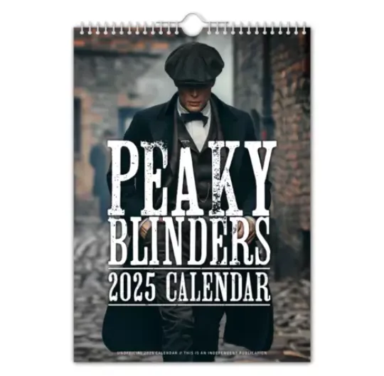 Peaky Blinders - 2025 Wall Calendar - Funny - Quirky - Christmas - Birthday