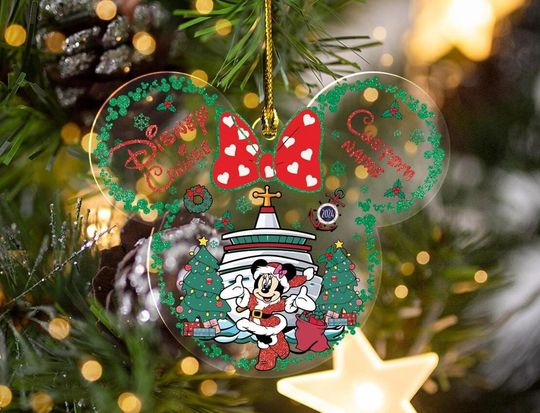 Personalized Disney Cruise Christmas Ornament, Disney Cruise Ship Ornament, Disney Wish Ornament, Cruise Christmas Ornament, Dcl Ornament