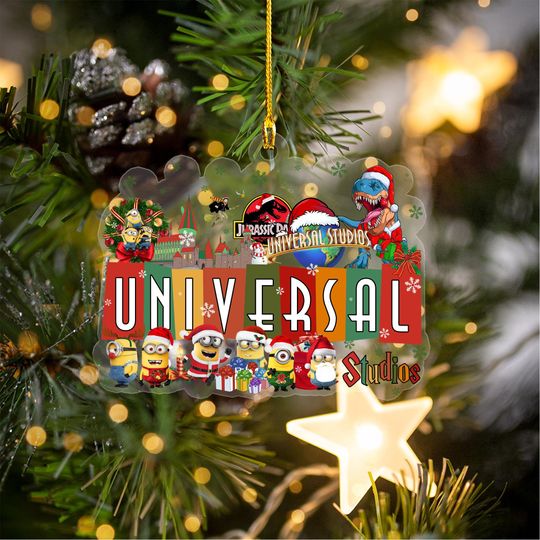 Universal Studios Christmas Ornament, Universal Ornament, Universal Orlando Ornament, Universal Trip Ornament, Disneyworld Ornament