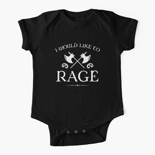 Barbarian - I Would Like To Rage Baby One-Piece
