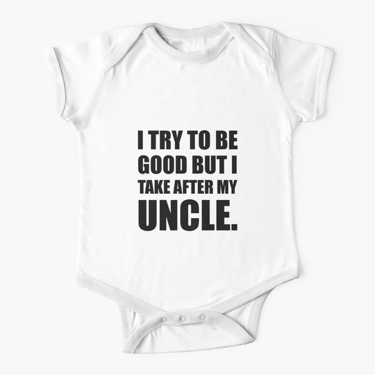 Take After My Uncle Funny Baby One-Piece
