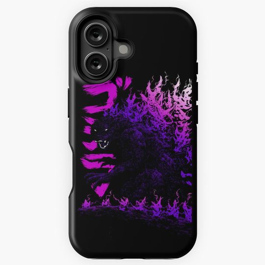 Gojira Millenium god zilla 2000 minus 1 shin black light iPhone Case
