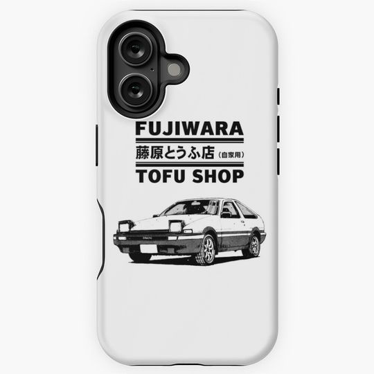 Initial D Fujiwara Tofu Shop AE86 Manga iPhone Case