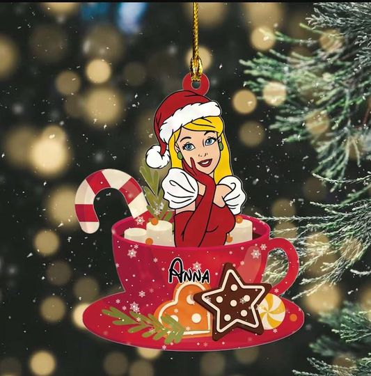 Customized Aurora Princess Ornament, Disney Princess Ornament, Aurora Christmas Ornament, Aurora Ornament, Kids Ornament