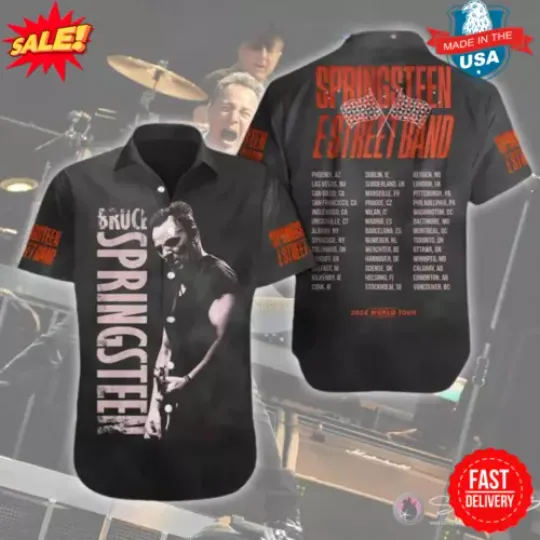 2024 Bruce Springsteen And E Street Band World Tour Hawaiian Shirts